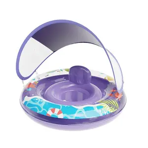 1 child, baby, swimming circle, float, outdoor sun shading, water play, swimming circle, sitting circle, 3-36 months old