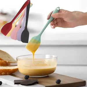 1pc Heat-Resistant Spatulas Silicone Cream Butter Cake Spatula Batter Scraper Kitchenware Baking Shovel Baking Tools, Kitchen Gadgets Accessories, for RV