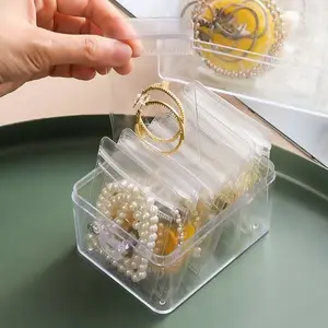 Small Transparent Jewelry Self-Seal Bag, Anti-Oxidation Sealed PVC Storage Bag, for Earrings, Necklaces, Rings, Organize and Protect Jewelry