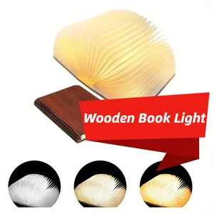 3  size Folding Book Lamp - Portable LED Paper Lantern with USB Rechargeable, Novelty Night Light for Home Decor, Creative Gift for Family Girlfriend