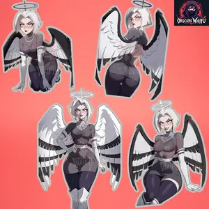 Lute Hazbin Hotel - Waifu Sticker - 4 Pack