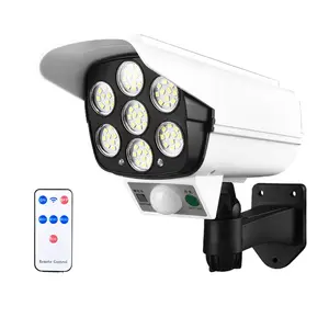 Solar Security Light with Remote Control – Looks Like Real Camera | Motion Sensor, Solar Powered, Weatherproof Outdoor Light