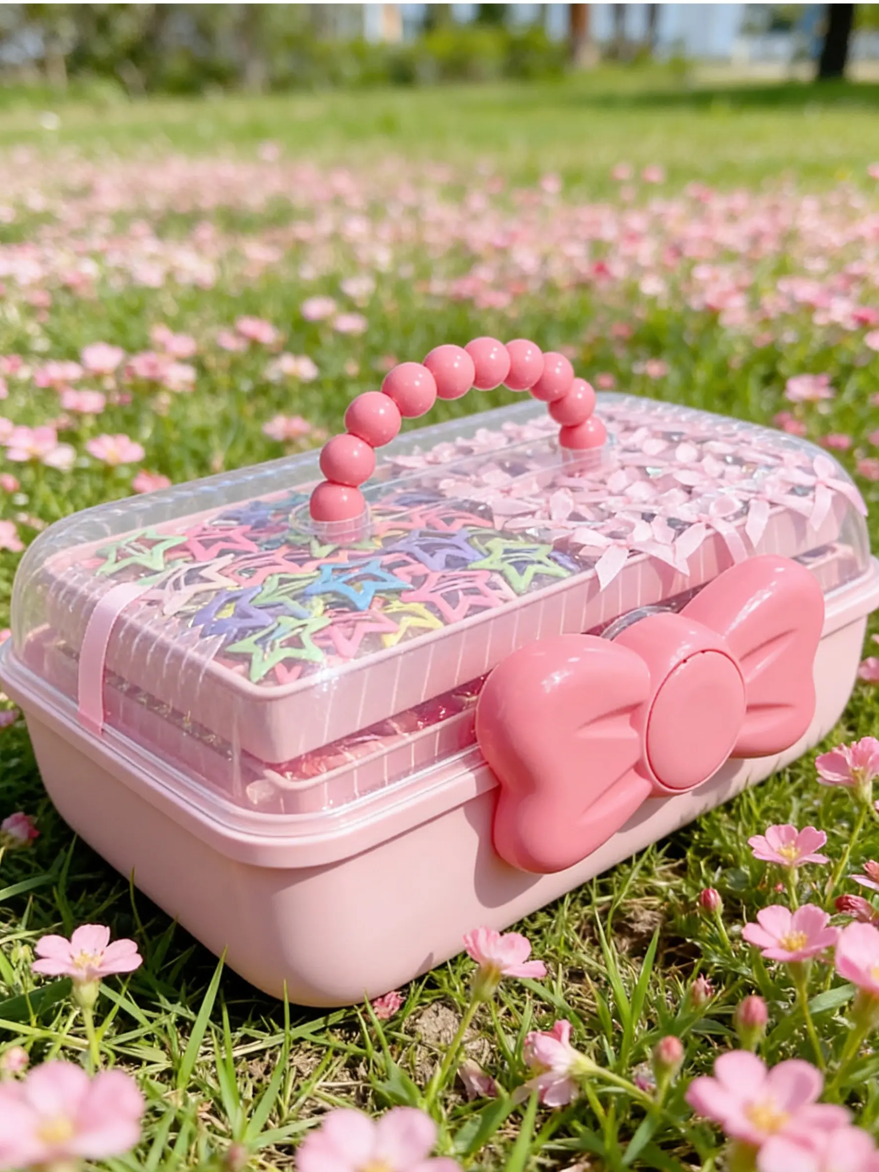 1133pcs Girls' Hair Accessory Gift Set. Includes Basic Hair Ties & Small Elastics (Gentle on Scalp), Bow Clips, Duckbill Clips. Ideal for Everyday Hairstyles & Various Styling Combinations. Perfect Birthday Gift. Women's Accessories Hair Accessories Sets