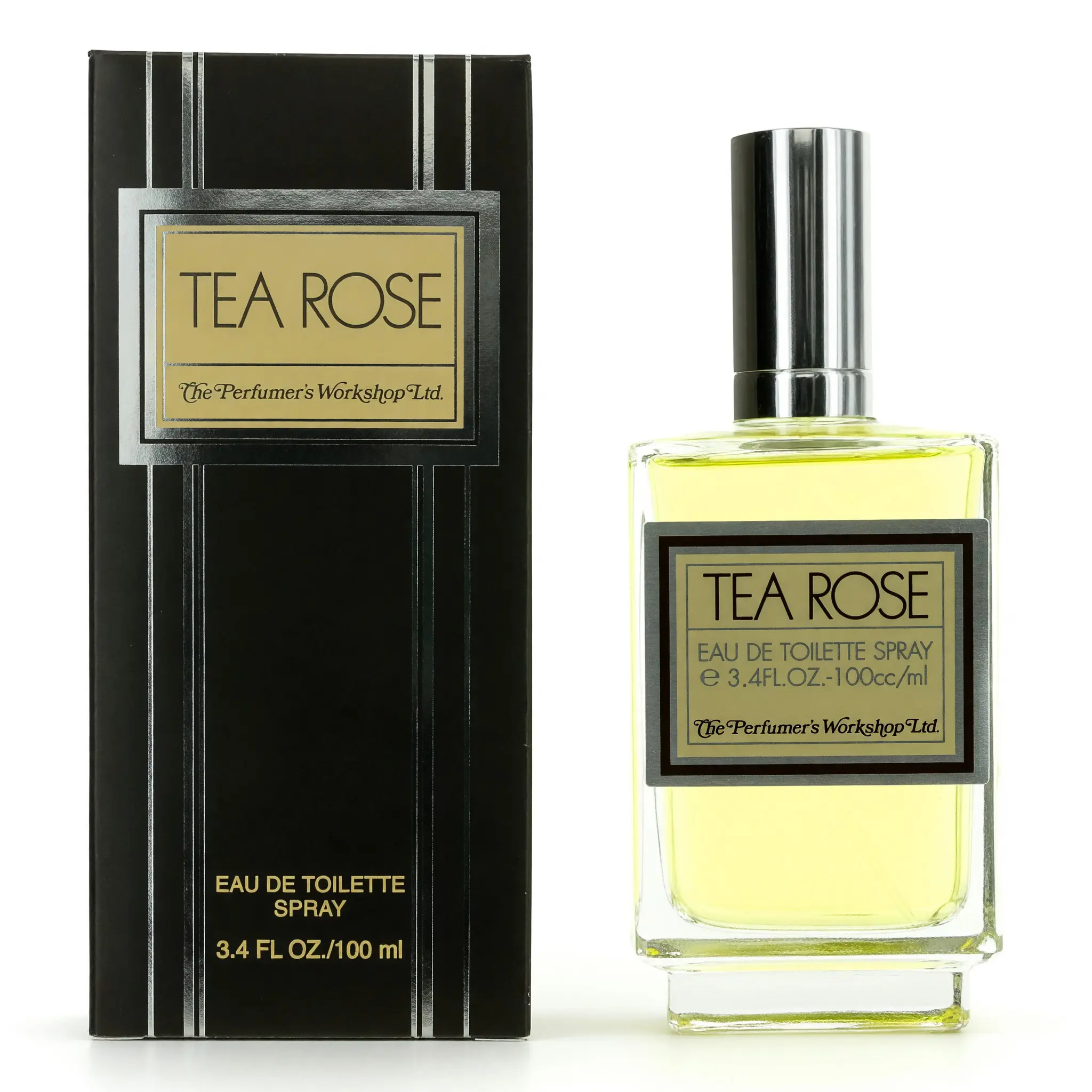 Women's Tea Rose Eau de Toilette Spray, 3.4 oz/100 ml - Classic Refined Floral Scent Perfumes, Botanical Fragrance with Spicy Warm Notes