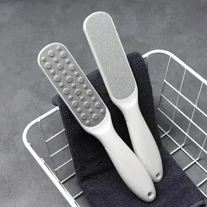 1pc [Double Sided Stainless Steel File] Stainless Steel Foot Callus Files, Double Sided Foot File With Plastic Handle, For Hard Skin And Calluses, Feet Callus Remover, Pedicure Tool For Skin Care, Foot Remover