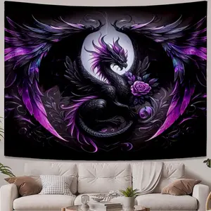 Exquisite Tapestries Purple dragon Classic Best choice for New Year is living room decoration