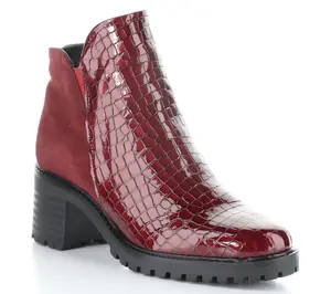 Bos. & Co. Winter Croco Print Leather Boot - Inara