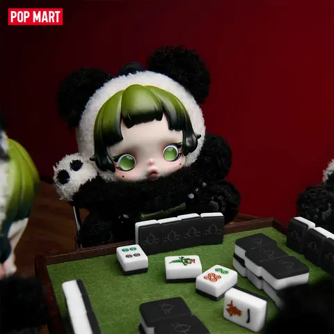 POP MART SKULLPANDA Lazy Panda Plush Doll Pendant,Surprise Gift