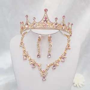 Tiaras and Crowns for Women,Tiaras Earrings Necklace, Crystal Bridal Jewelry Set, Costume Party Halloween Prom Pageant Jewelry for Women