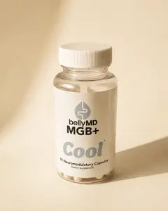 MGB+ Cool Gut Lining Support Supplement | Mastic Gum, Zinc L-Carnosine, Magnesium Glycinate & Lipid-Soluble B1 | Physician-Formulated, 60 Capsules by BellyMD