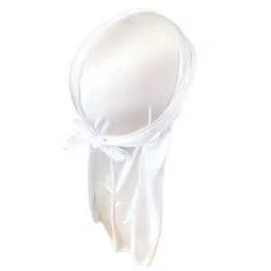 WHITE SILKY QUALITY DURAG UNISEX ACCESSORY