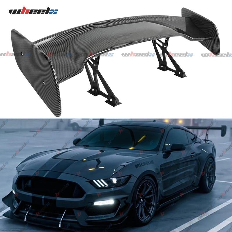 Perfect Valentine's Day Gift | 57" GT Style Universal Trunk Spoiler | Pro Racing Gloss Black Carbon Fiber | Fit Dodge/BMW/Audi/Ford Mustang/Chevy Camaro/Corvette/Honda Civic/Kia/Nissan Altima 🔥 #ValentinesGift #GiftForHim #57inchGTSpoiler #CarModGift