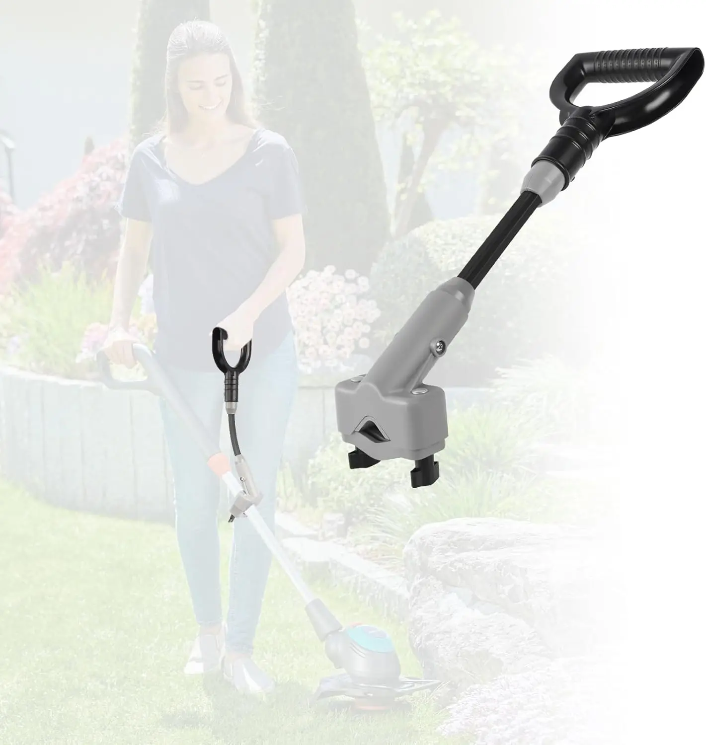 Universal Shovel Handle, -Reducing Elasticity Snow Shovel Handle   Saver Attachment for Snow Shovels, Rakes, Weed Eater,String Trimmer, Gardening Tools