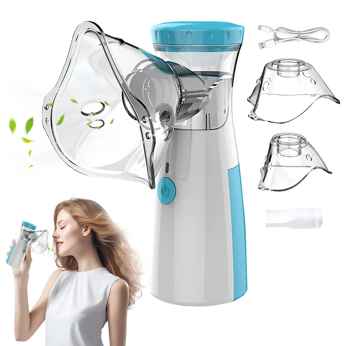 Portable Handheld Nebulizer - Nebulizer Machine for Adults and Kids Travel and Household Use, Handheld Mesh Nebulizer for Adults and Kids