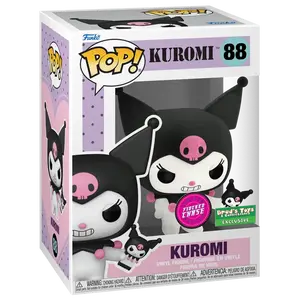 Funko POP! Kuromi with Cellphone #88 [Brad's Toys sticker] (Chase) (Flocked)