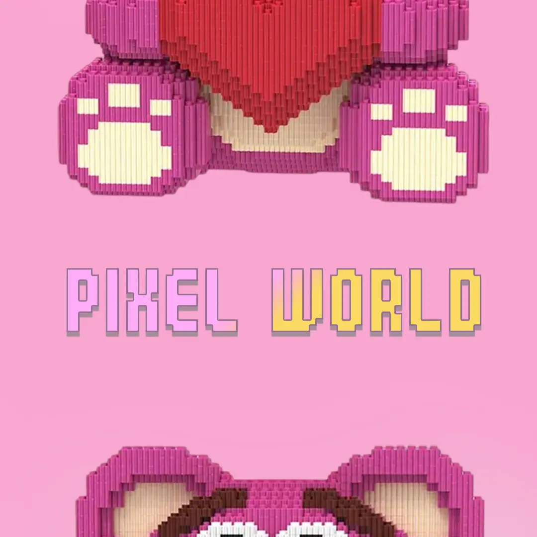 Pink Bear With Heart (12000pcs)