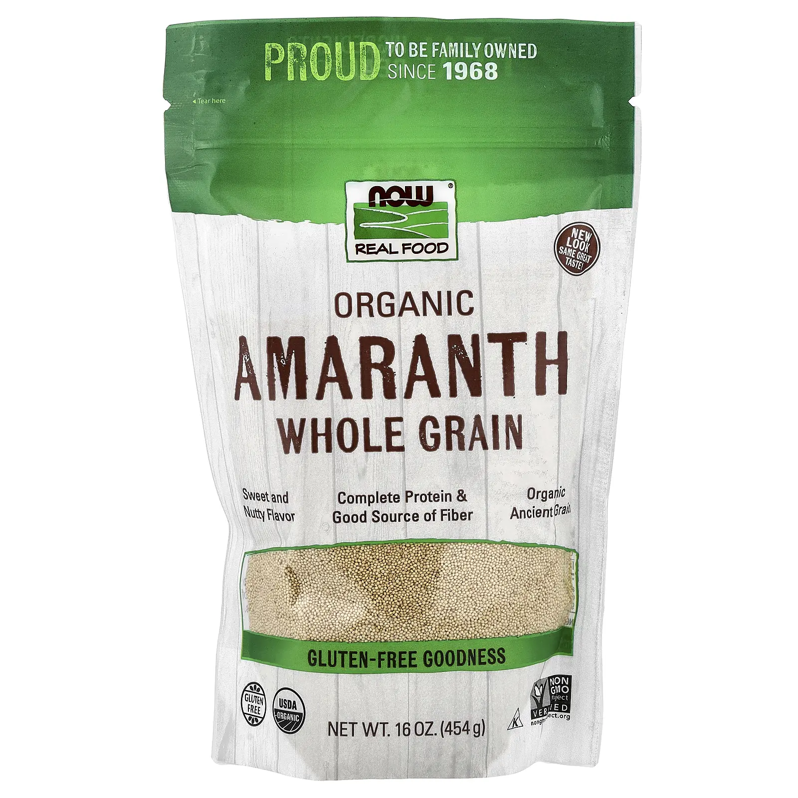 NOW Foods Organic Amaranth, Whole Grain, 16 oz (454 g)
