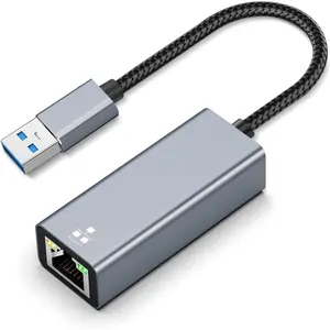 USB 3.0 to Ethernet Adapter, 1Gbps Gigabit RJ45 Converter - Plug & Play Driver-Free LAN Network Adapter for Laptop, Mac, PC, Surface Pro, Chromebook (Windows 10/11, macOS, Linux)