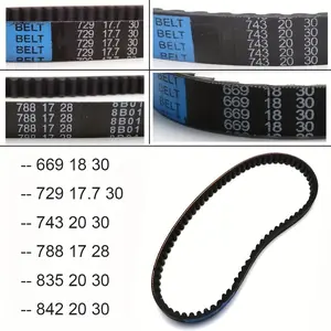 Motorcycle Scooter Drive Belt for GY6 50cc to 150cc, for Minarelli JOG - Part Numbers 669, 729, 743, 788, 835, 842