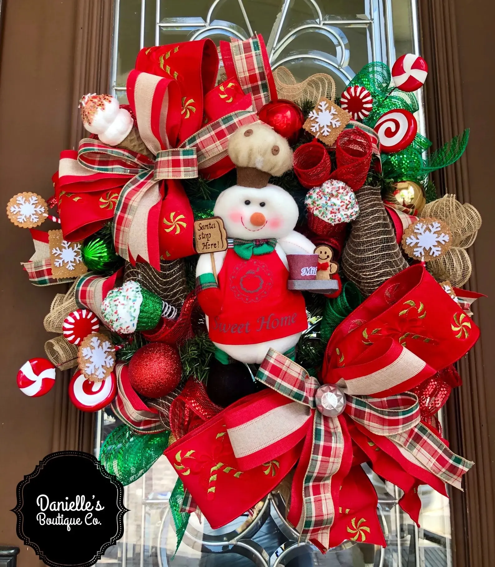 Snowman Christmas Wreath