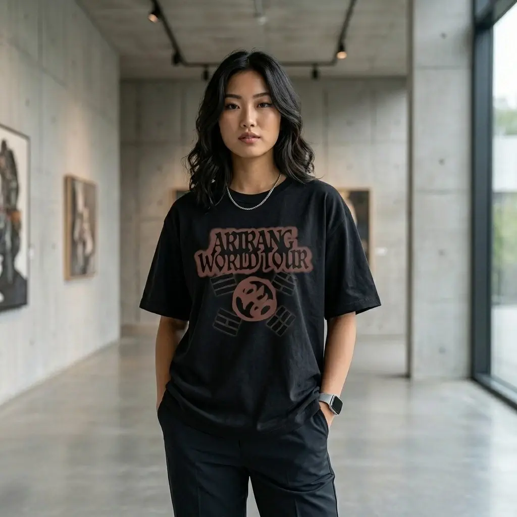Arirang World Tour Tee 2026, Bangtan Fan Shirt, Vintage Music Graphic T-Shirt, Unisex Concert Outfit