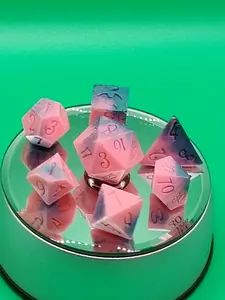 Apple Pie Dice Soaps Handmade D&D Polyhedral Set for Darkly Whimsical Gifting - Scented with Fresh Baked Apple Pie Aroma