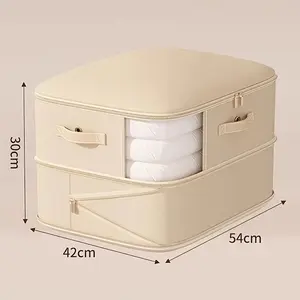 Transparent Vacuum Compression Storage Bag, Large Capacity Quilt Blanket Organizer, Wardrobe Pack for Down Jackets and Clothes