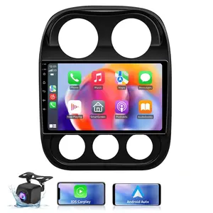 Plug & Play Android Car Radio for Jeep Compass & Patriot 2010-2016, Wireless Carplay & Android Auto, WiFi, GPS Navigation and AHD Backup Camera