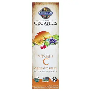 Garden of Life Organics, Vitamin C Organic Spray, Orange-Tangerine, 2 fl oz (58 ml)