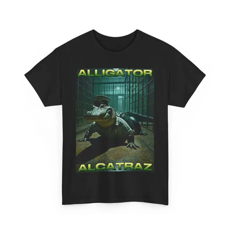 Alligator Alcatraz T-Shirt, Sarcastic Made in the USA Shirt, Florida Everglades Prison Shirt, Jail Gator Graphic Tee, Political Protest Gift