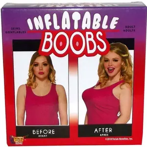 INFLATABLE BOOBS w/ Pump – Instant Boobie Bra – Hilarious Adult Gag Gift! 😂🎁