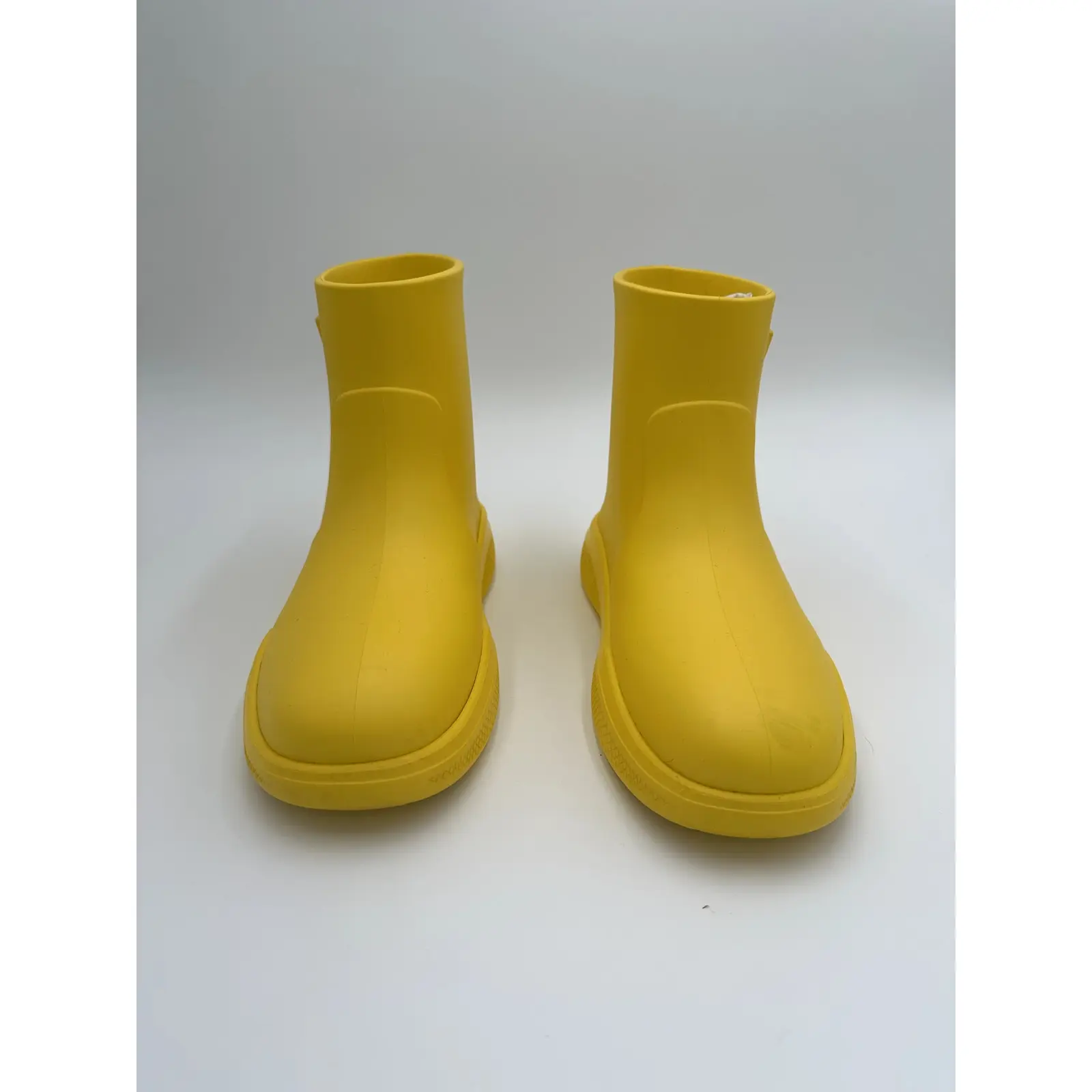 Prada Mellow Rubber Ankle Rain Boots in Sunny Yellow #19 Size 37/7, Lightweight
