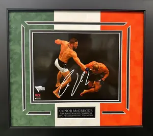 Conor McGregor Autographed Hand Signed Custom Framed 8x10 Photo - Fanatics COA
