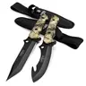 #toolupgrade Mossy Oak Fixed Knife Set - 2 Pack, Full Tang Handle Straight Edge and Gut Hook Blades Game Processing Knife, Sheath Included