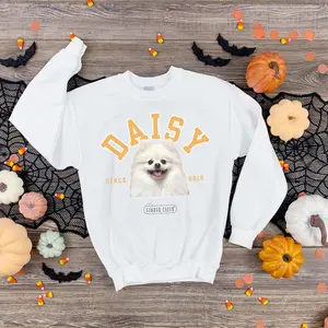 Custom Pet Sweatshirt Using Photo and Name, Personalized Pet Sweatshirt with Name, Pet Owner Sweatshirt, Custom Pet Gift, Holiday Gifts, Birthday Gifts