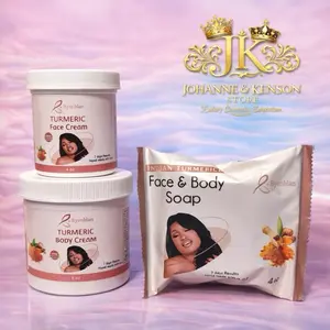 Byenblan Turmeric Face & Body Cream with Soap  for Soft Radiant Skin - Turmeric Infused Body Cream for Glowing Look