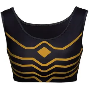 BNHA Hawks Crop Top Vest Tank Top Takami Keigo Cosplay Costume Stretch Sports Bra for Women