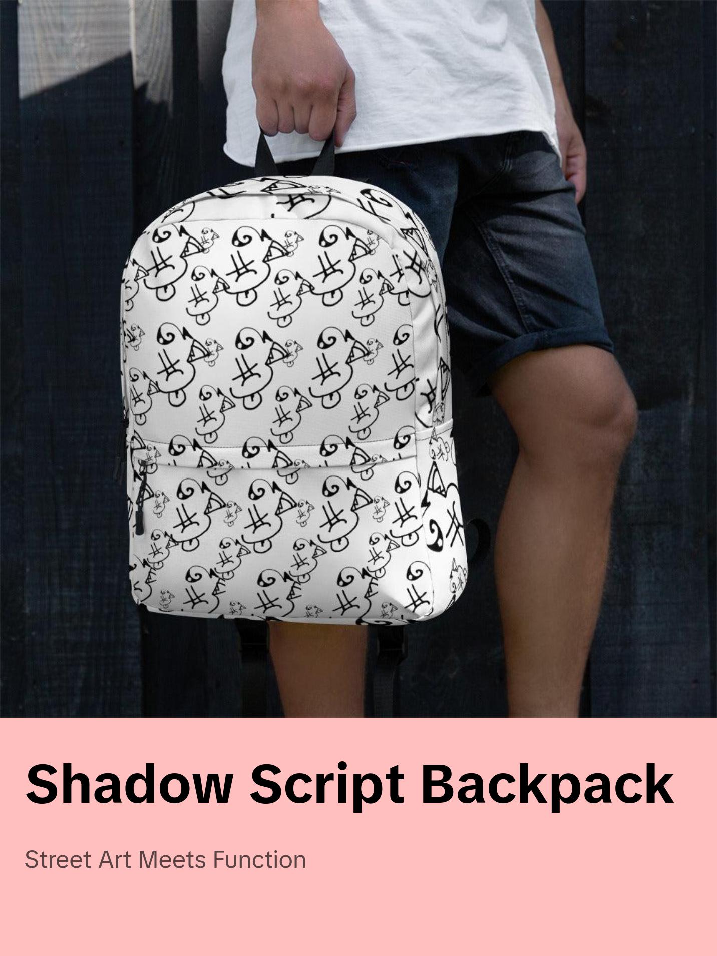 Palm Trees Creative “Shadow Script” Logo Backpack