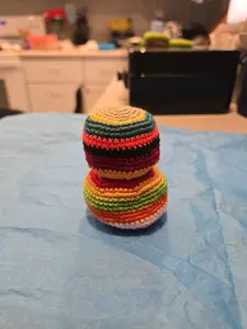 Multicolor Hacky Sack, Footbag, handmade, crochet
