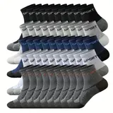 Female Adults' Unisex Style Sock Sets - All Seasons Solid Color Polyester Sporty Knit, Mid-Cut High-Stretch Over-The-Calf, Athleisure Soccer Use, 50PCS/Pack, Hand Washable, Easy Sharing Casual Socks,sohochic