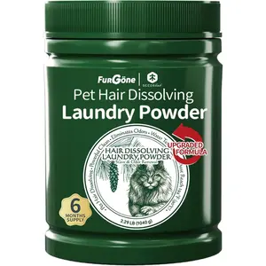 by Pet Hair Odor & Stain Remover for Laundry, Higher Hair Dissolution, 6-Month Supply, Based Powder Detergent for Clothes,Effective Dog & Cat Hair Remover,Septic Safe