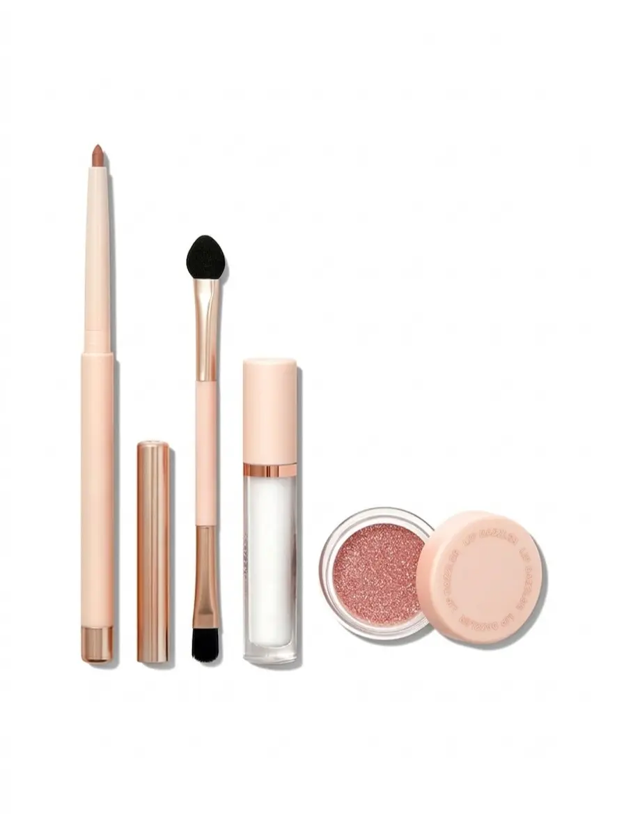 Lip Dazzler Glitter Kit Long-Lasting Glitter Lip Gloss  Super Stay Non-Sticky Shiny Liquid Kit Lipstick Y2K-Debutante