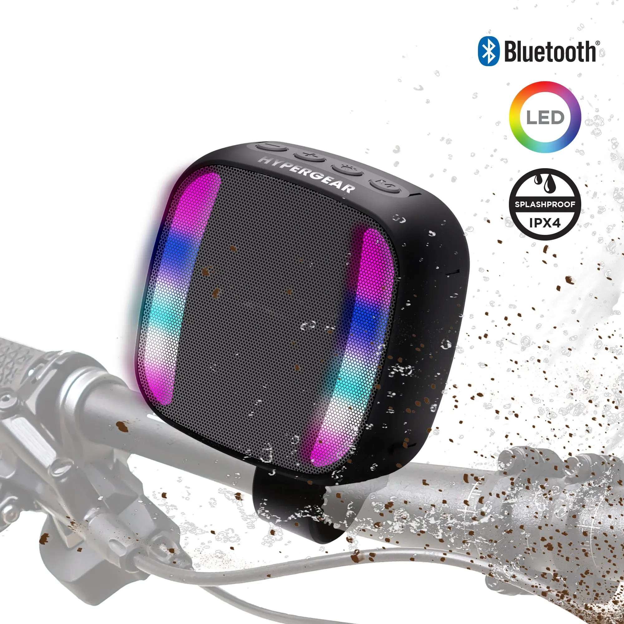 Spin Cycle LED Wireless Bike Speaker | Black