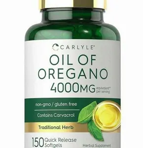 Carlyle Oregano Oil 4000mg Supplement | 150 Softgel Capsules | Contains Carvacrol | Non-GMO & Gluten Free Formula