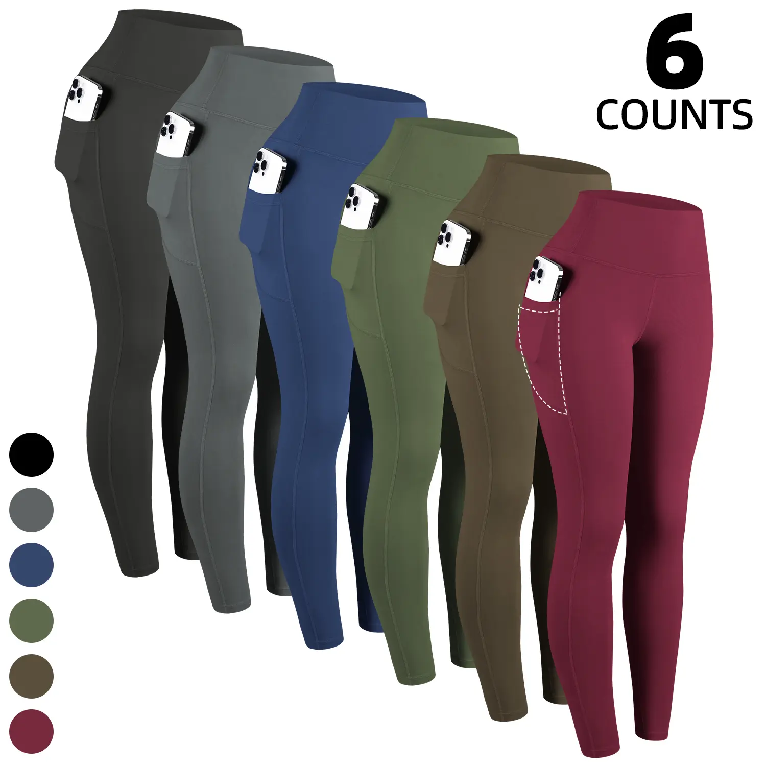 Red,Navy,Amygreen,Coffee,Grey,Black