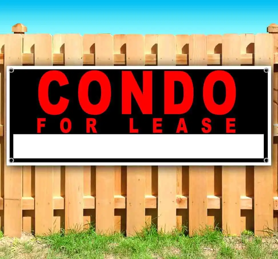 Condo For Lease Vinyl Banner – Heavy-Duty 13 oz Indoor/Outdoor Business Sign – Multiple Sizes