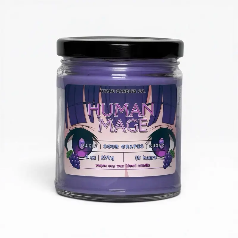 Human Mage Candle - Anime Beyond Journey's End Inspired | Fantasy Candle | Vegan Candles | Anime Gifts