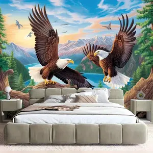 Eagle Pattern Polyester Tapestry - Wall Hanging Decor for Living Room, Bedroom, Office - Home, Room, Party Decoration Wall Hanging Decor for Living Room, Bedroom, Office - Home, Room, Party Decoration