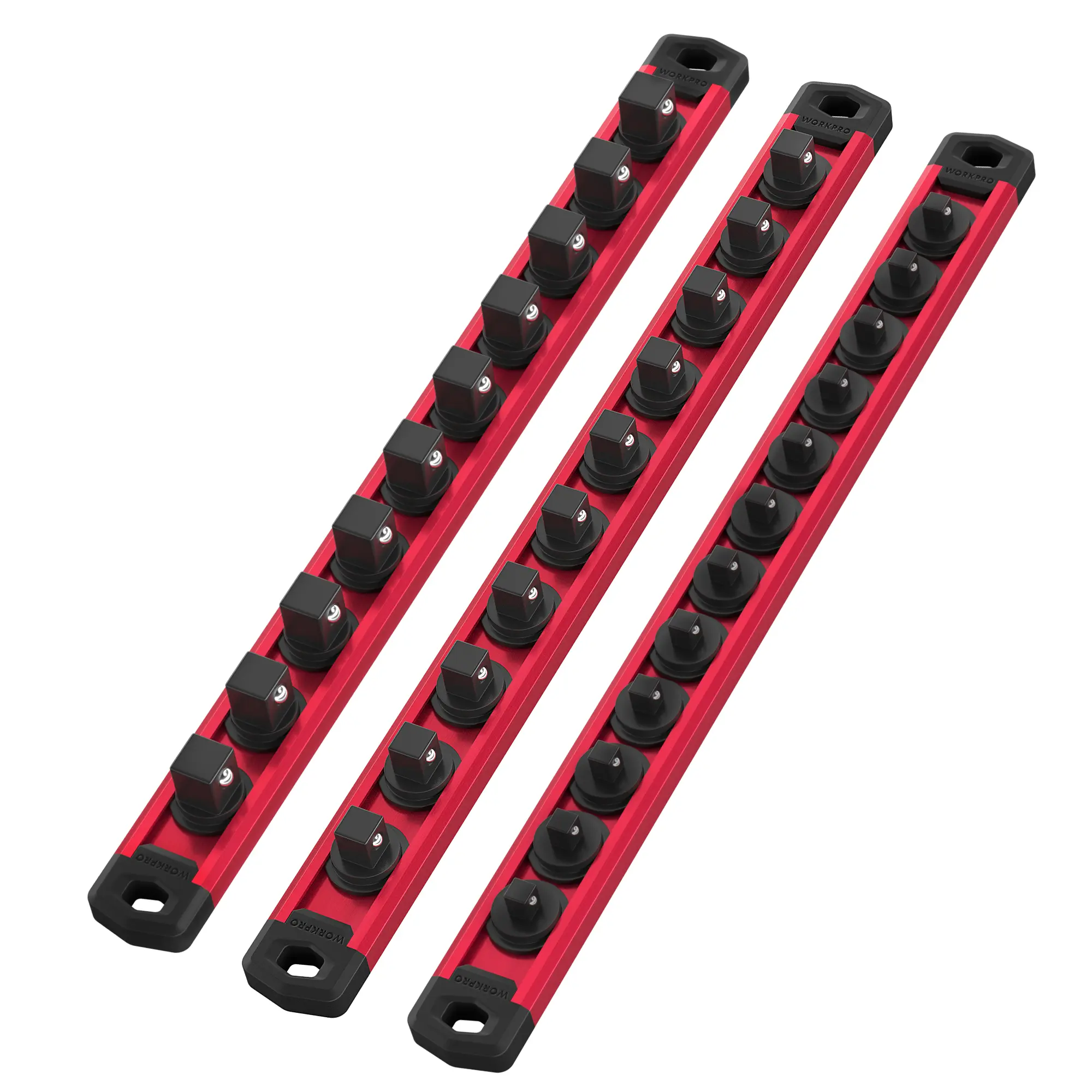3 PCs-1/4", 3/8", & 1/2" DR-Red