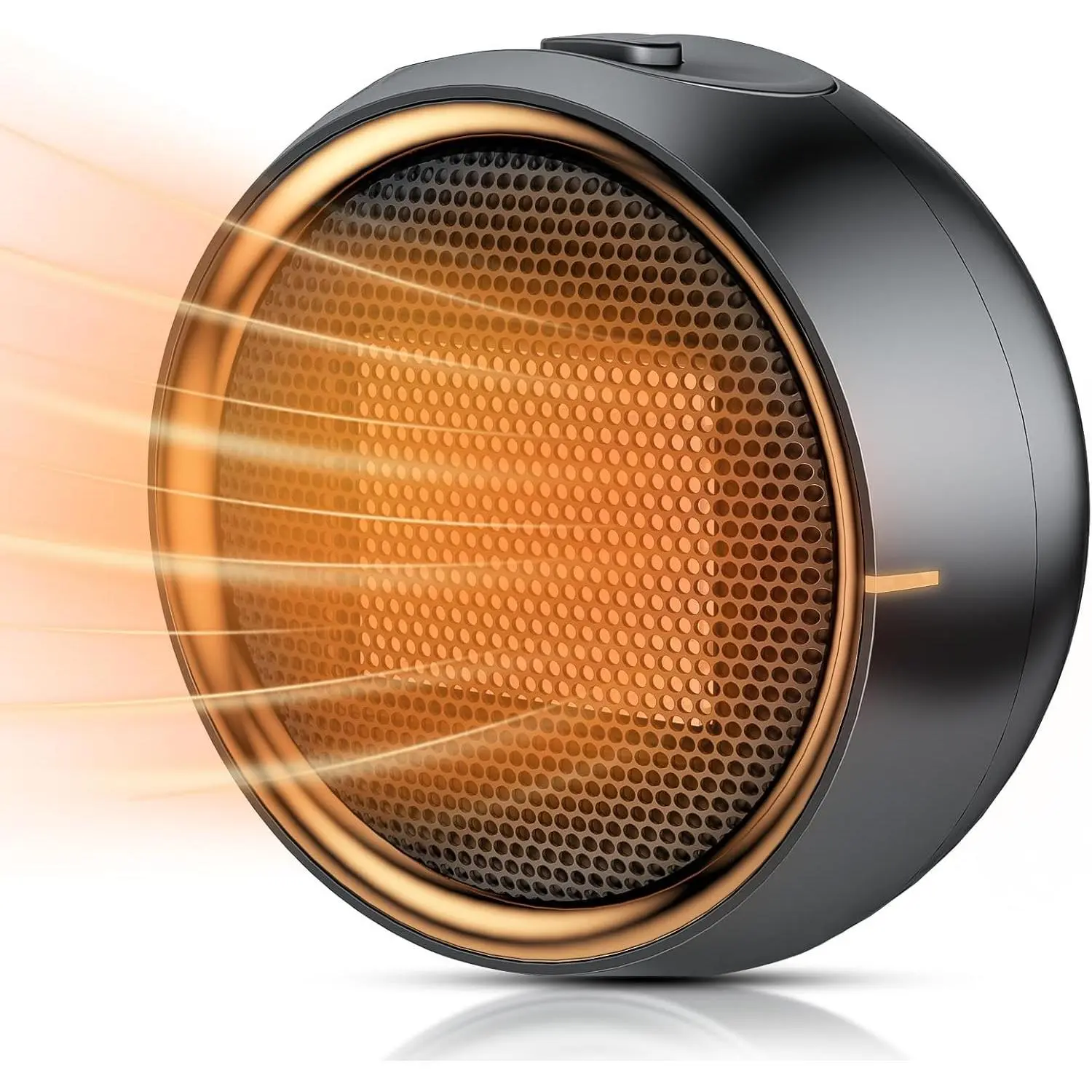 P-Space Heater, Portable Electric PTC Ceramic Heaters for Indoor Use, 2S Efficient Heating, Tip-Over & Overheat Protection, Quiet Small Mini Desk Heater for Bathroom Home Office Bedroom